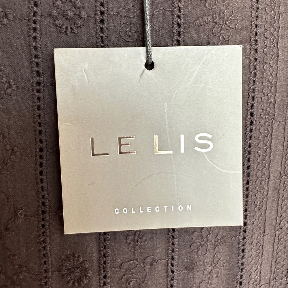 NWT 100% Cotton Le Lis Black Button-Front Mini Dress Size Small. - Picture 5 of 13